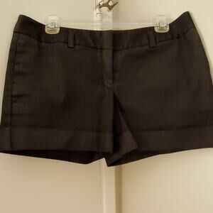Express dark wash jean cuffed shorts size 6